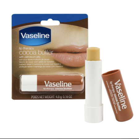 Vaseline Cocoa Butter Lip Therapy Repair Balm Moisture Soft Glowing Lips